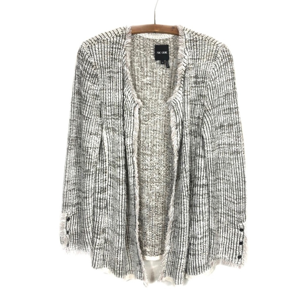 Nic+Zoe Open Front Knit Sweater